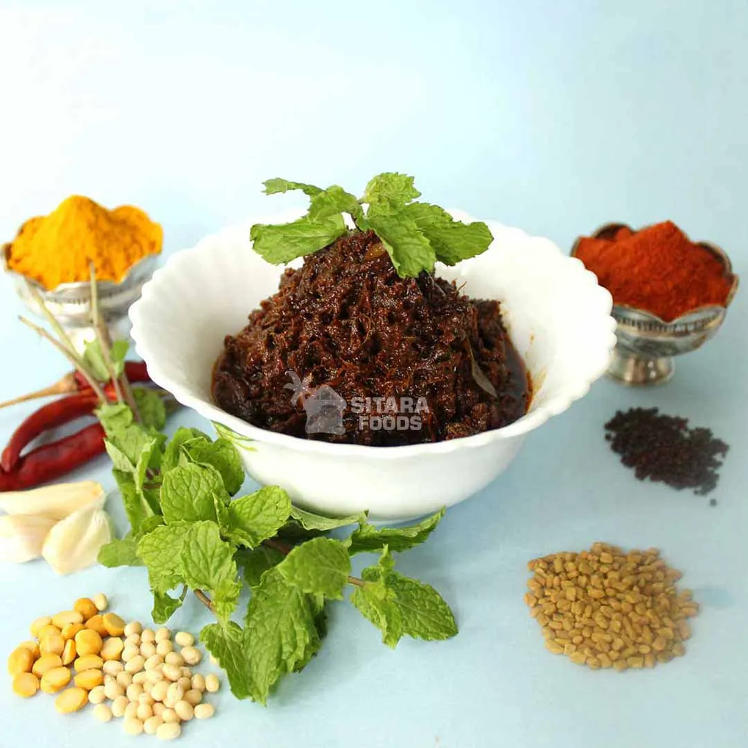 Pudhina Mint Pickle - Andhra Style