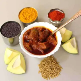 Avakai WithOut Garlic / Avakaya / Cut Mango Pickle