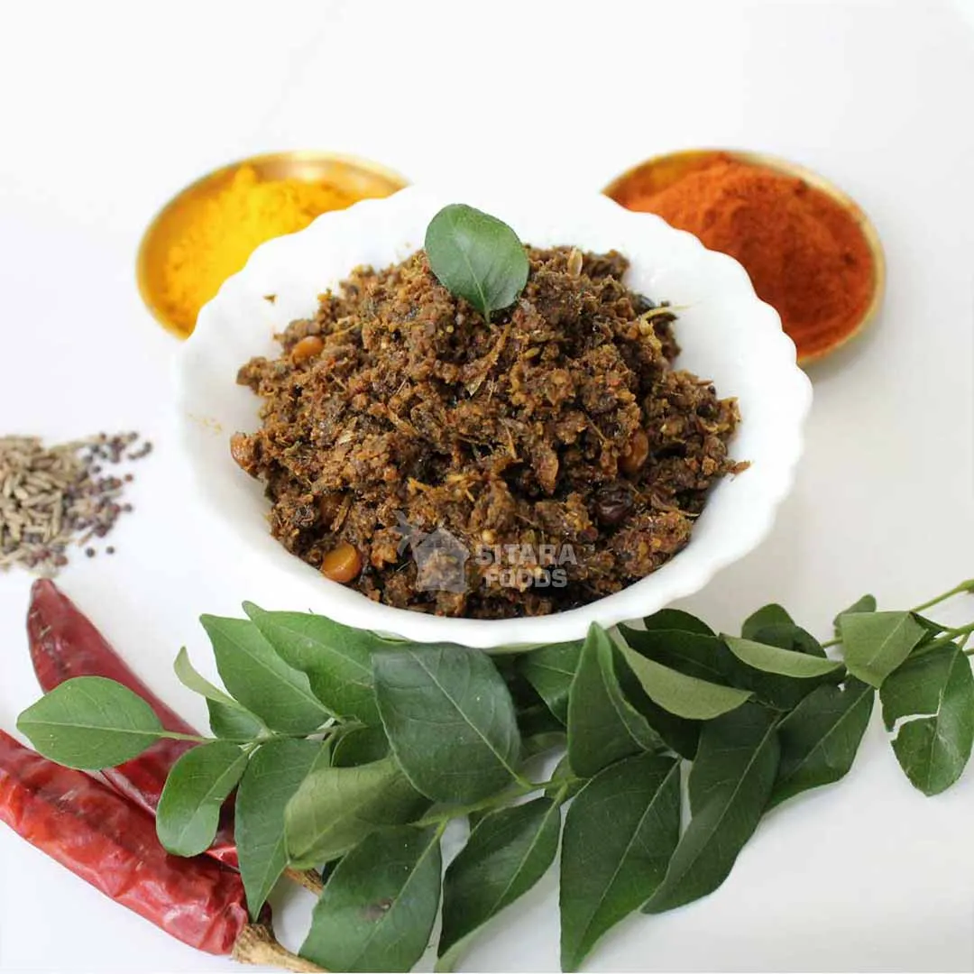 Karivepaku / Curry Leaves Pickle - Andhra Style