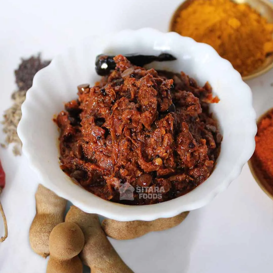 Chinthakaya Redchili Pickle (Tamarind Thokku)