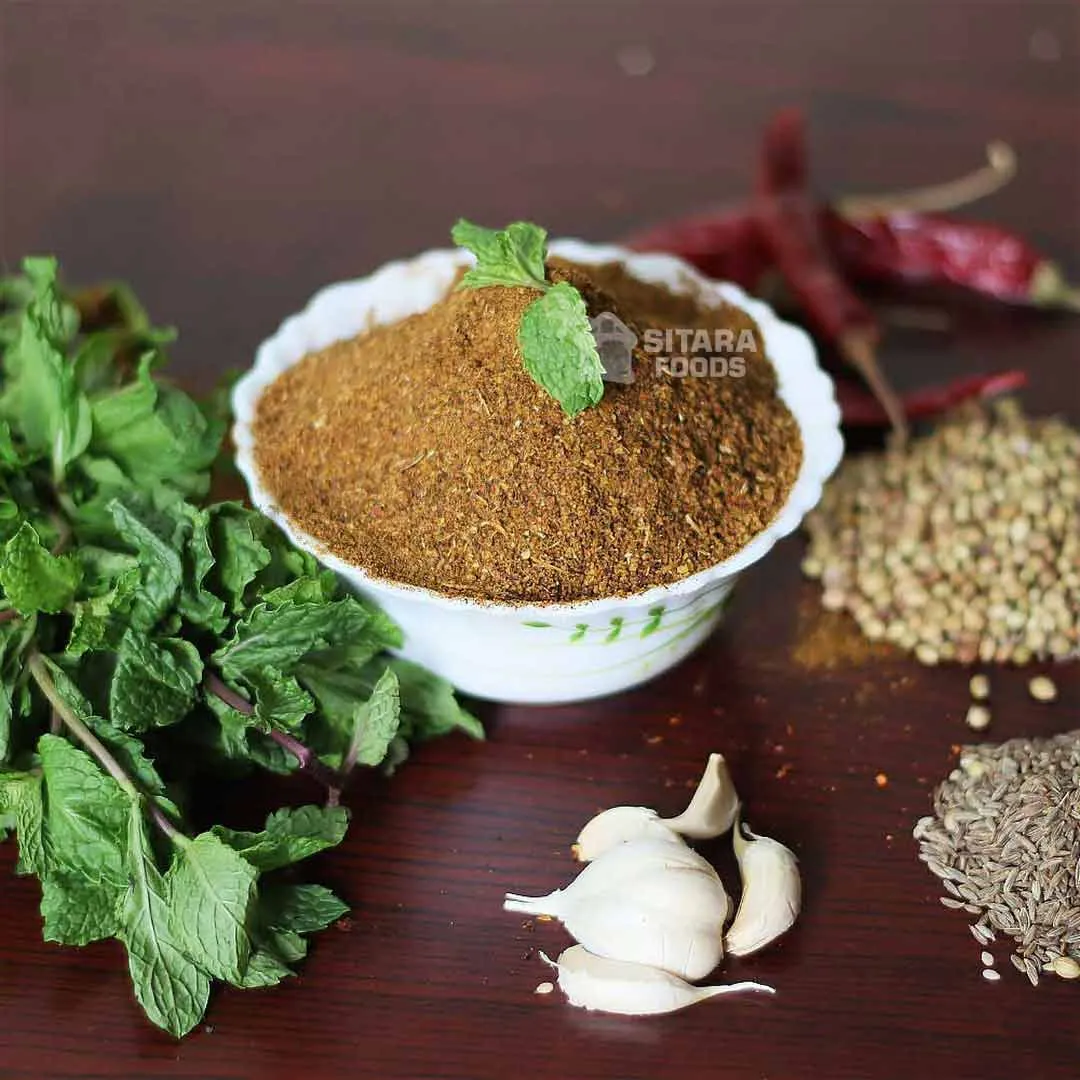 Pudhina Karam Podi / Mint Leaves Breakfast Powder