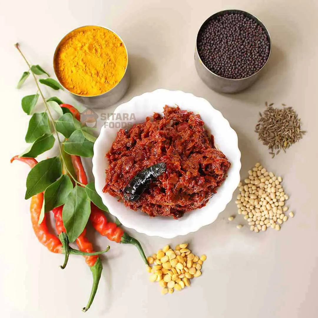 Red Chili Pickle Without Garlic (Premium Quality)