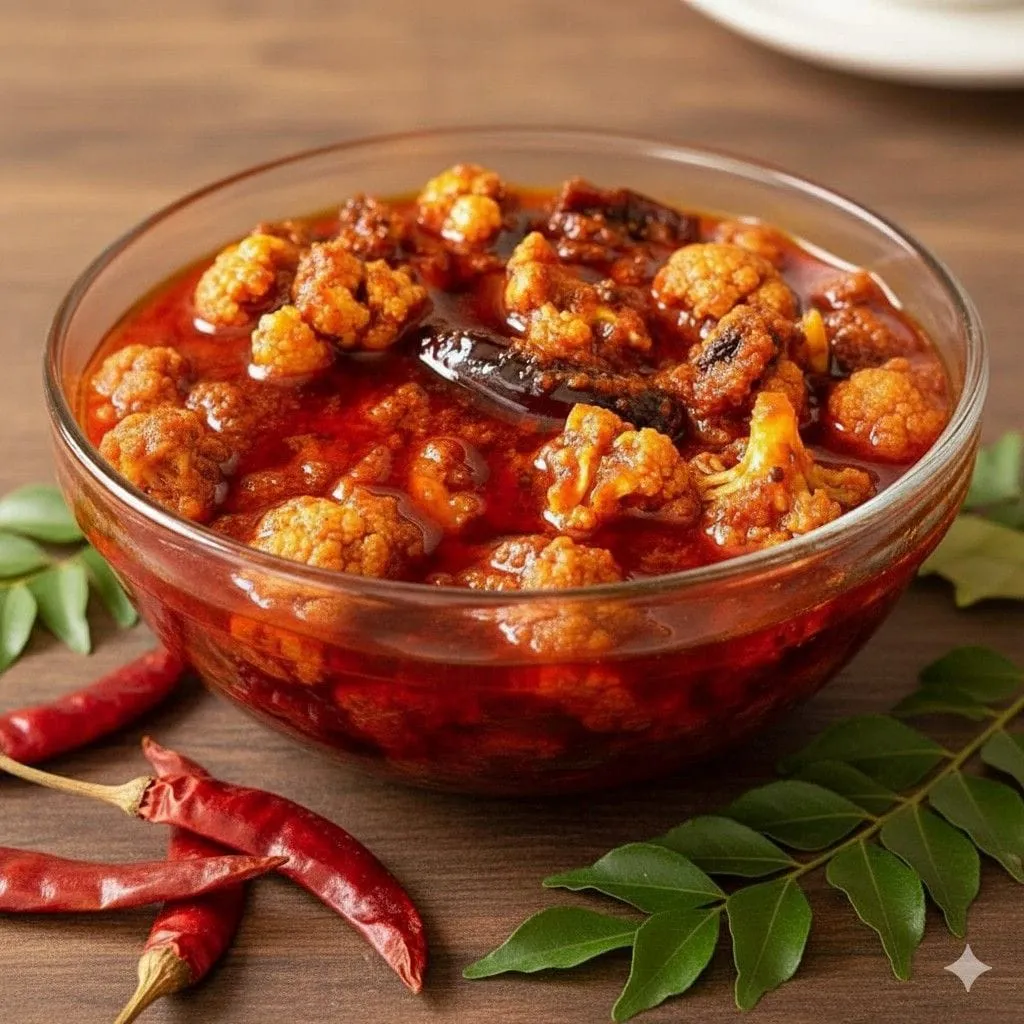 Cauliflower Pickle (Crunchy & Tasty)