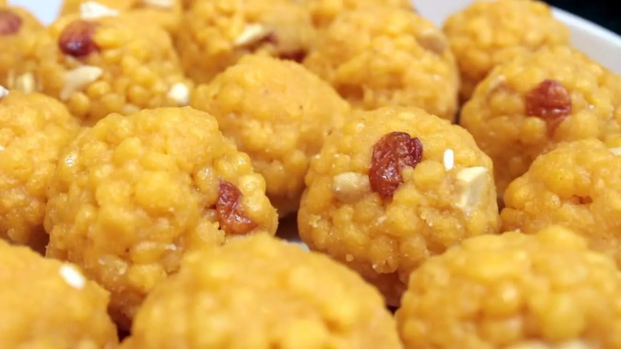 Boondi Laddu Hand Made